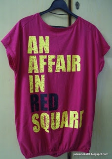 outfitters t-shirt, an affair in red square