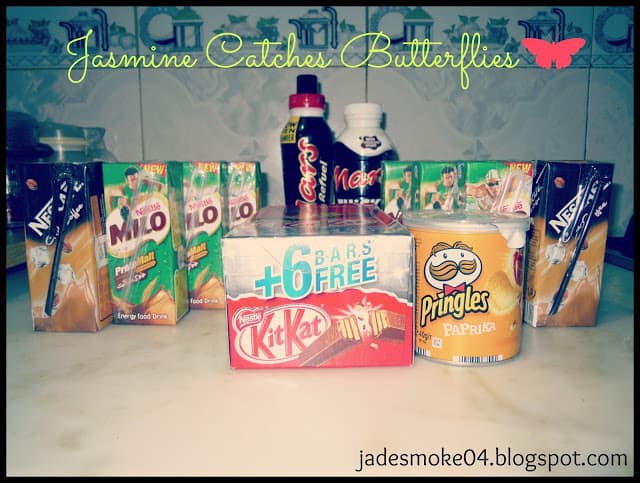 mars milo cold coffee kitkat pringles