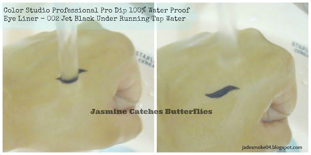 Color Studio Professional Pro Dip 100% Water Proof Eye Liner - 002 Jet Black Review & Swatches