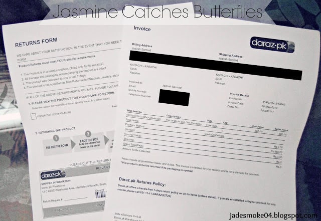 Invoice and Returns Form