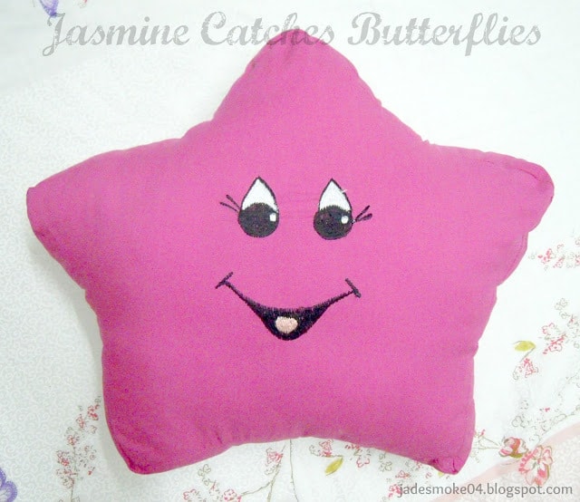 Pink Star Pillow