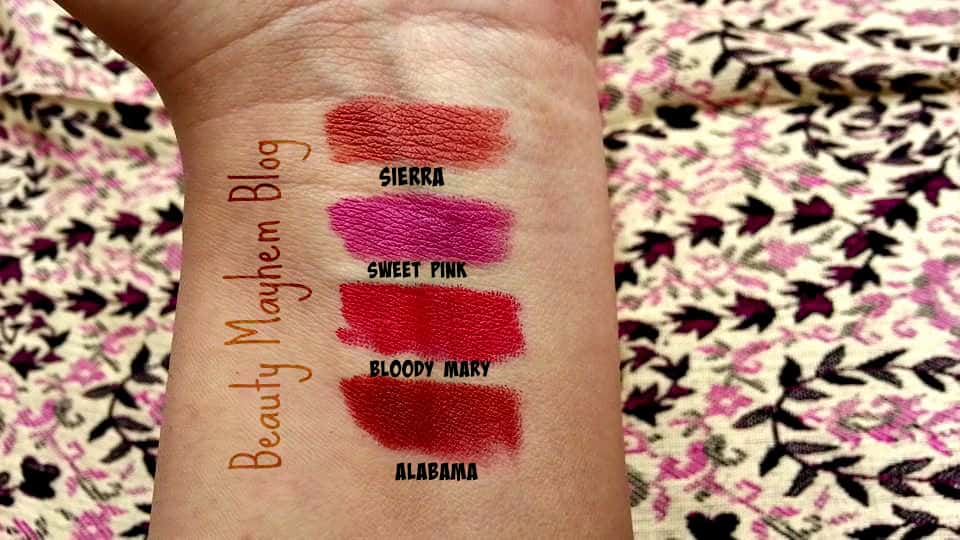 NYX Matte Lipsticks Review and Swatches