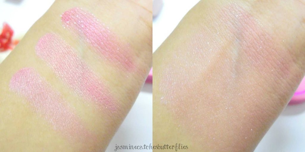 Makeup Revolution Blushing Hearts in Blushing Heart Review and Swatches