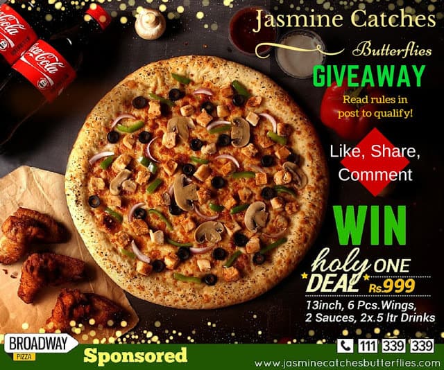 Broadway Pizza Ramadan Deal GIVEAWAY!