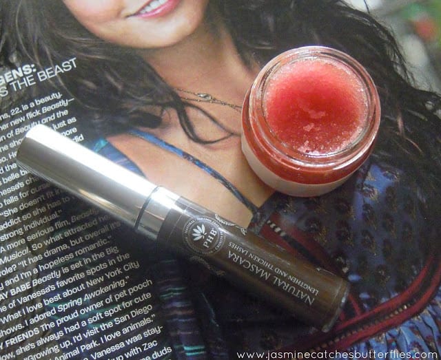 PHB Natural Mascara and LUSH Lip Scrub