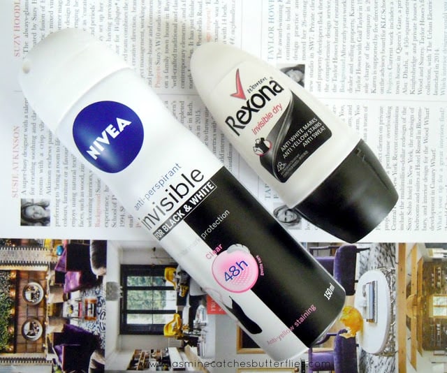 Nivea Anti-Perspirant Invisible For Black and White and Rexona Invisible Dry Deodorant