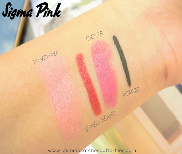 Sigma Pink Swatches