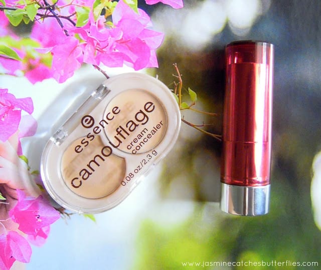 Essence Camouflage Cream Concealer and Sheer and Shine Lipstick