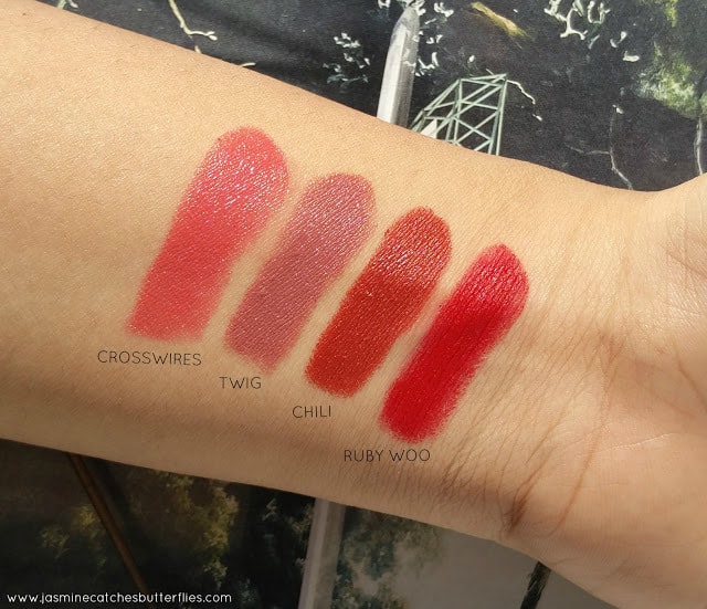 MAC Lipstick Swatches for Indian Pakistani Complexions