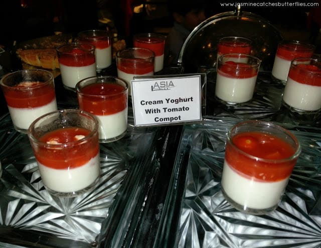 Chilled Yoghurt Cream with Sweet Tomato Compote