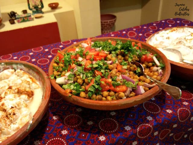 Chana Chaat and Dahi Bhalay