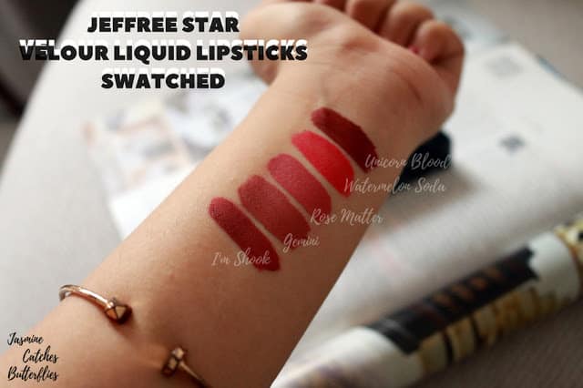 Jeffree Star Velour Liquid Lipstick Swatches