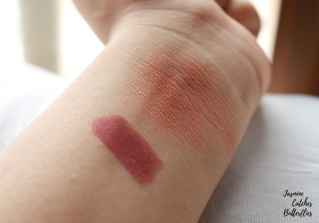 Colorpop Cami Lippie Stix and Anastasia Beverly Hills China Rose Single Eye Shadow Swatches