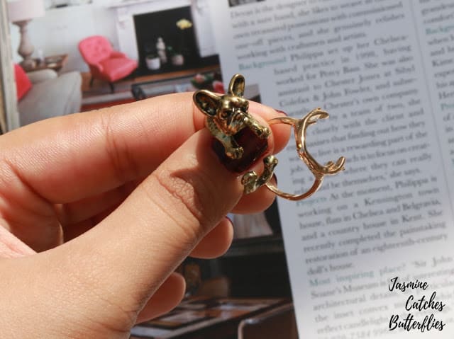 Bull Dog Ring and Antlers Ring